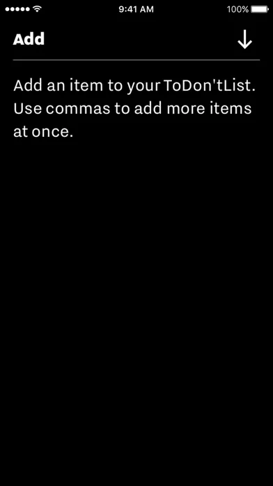 ToDon’tList Screenshots