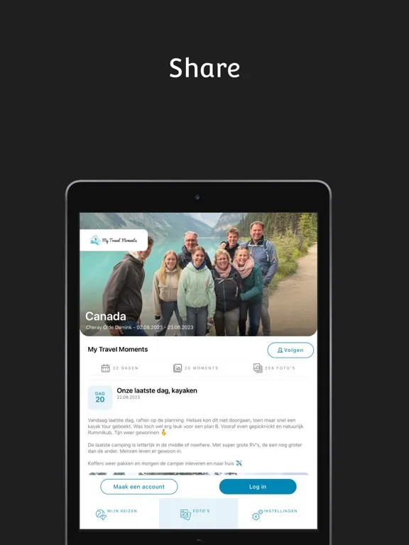 My Travel Moments iPad 應用截圖