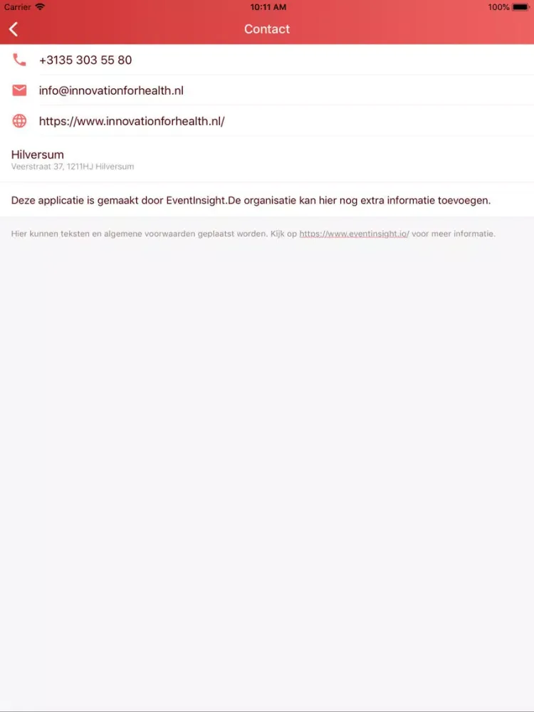 Zrzuty ekranu Innovation for Health 2019 iPad 