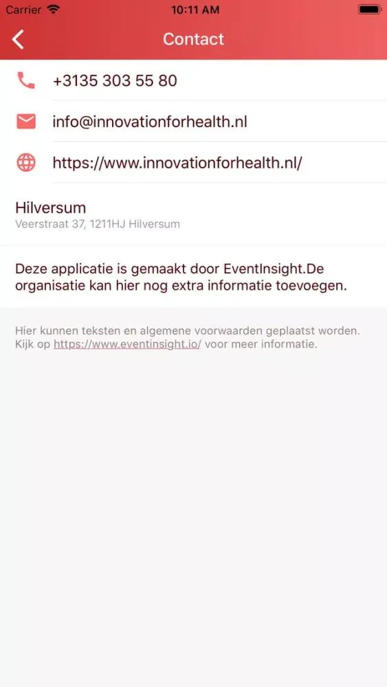 Zrzuty ekranu Innovation for Health 2019