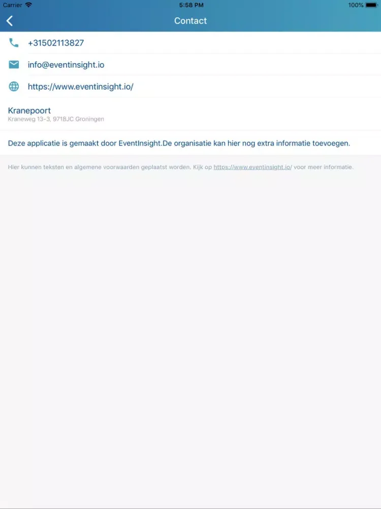 APIdays Telco Amsterdam iPad  Ekran Görüntüleri