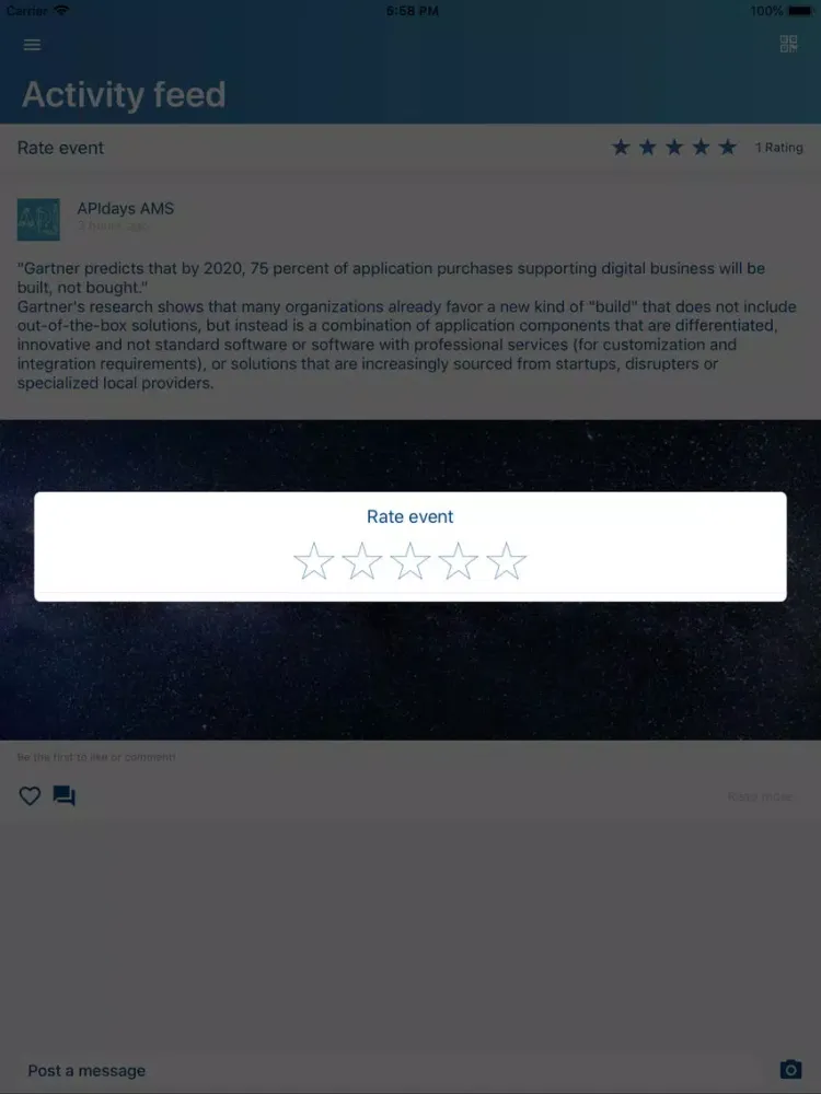 APIdays Telco Amsterdam iPad  Ekran Görüntüleri