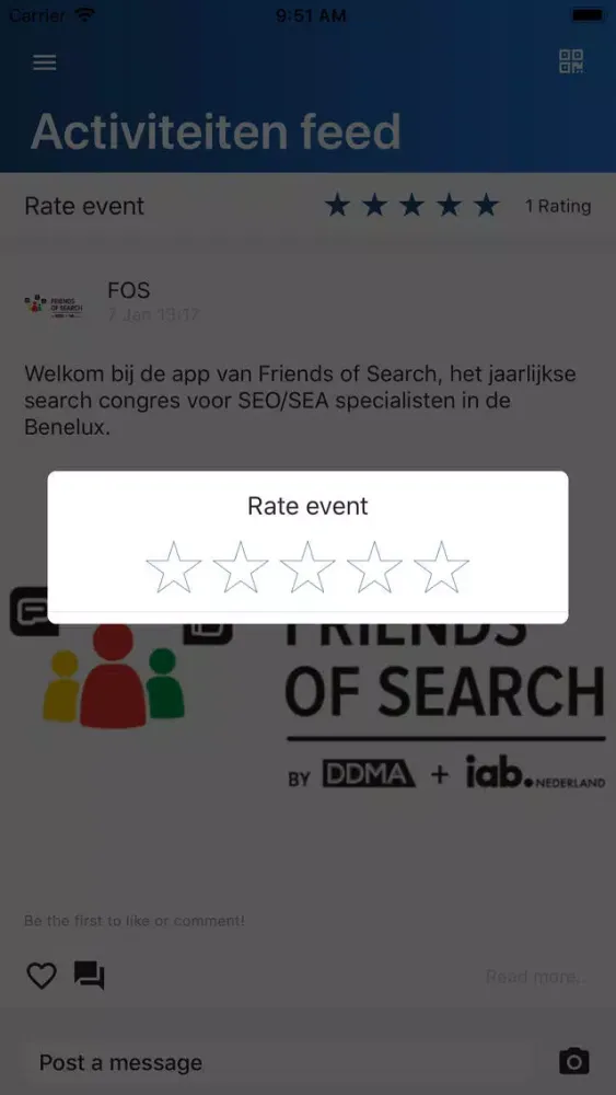 Capturas de tela do Friends of Search