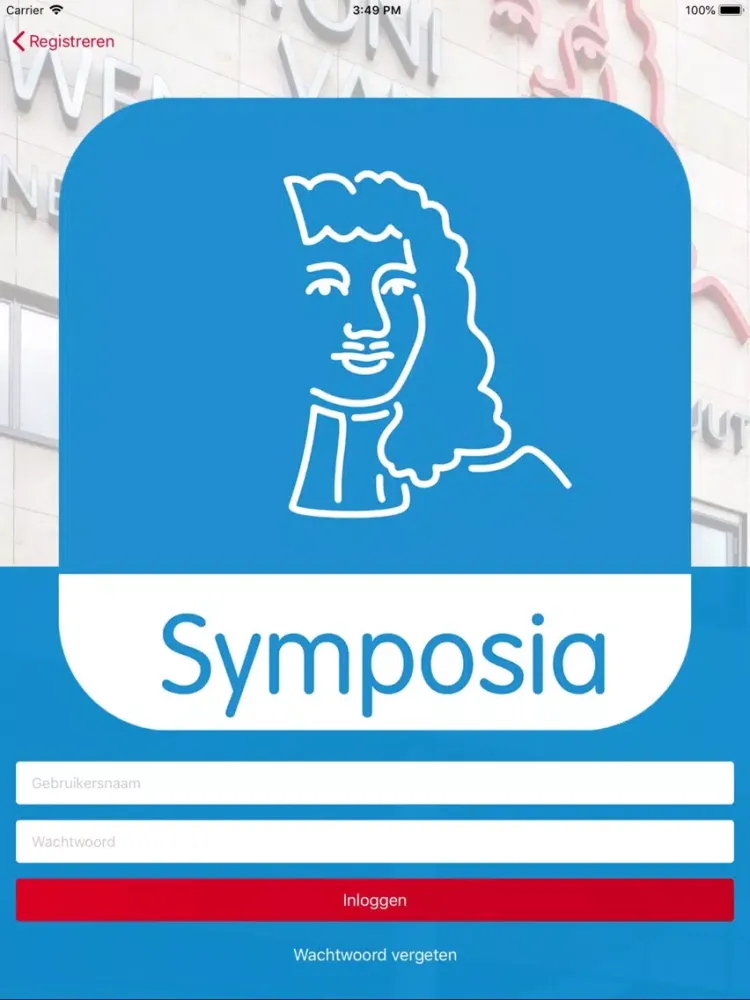 Tangkapan layar Symposia AVL iPad 