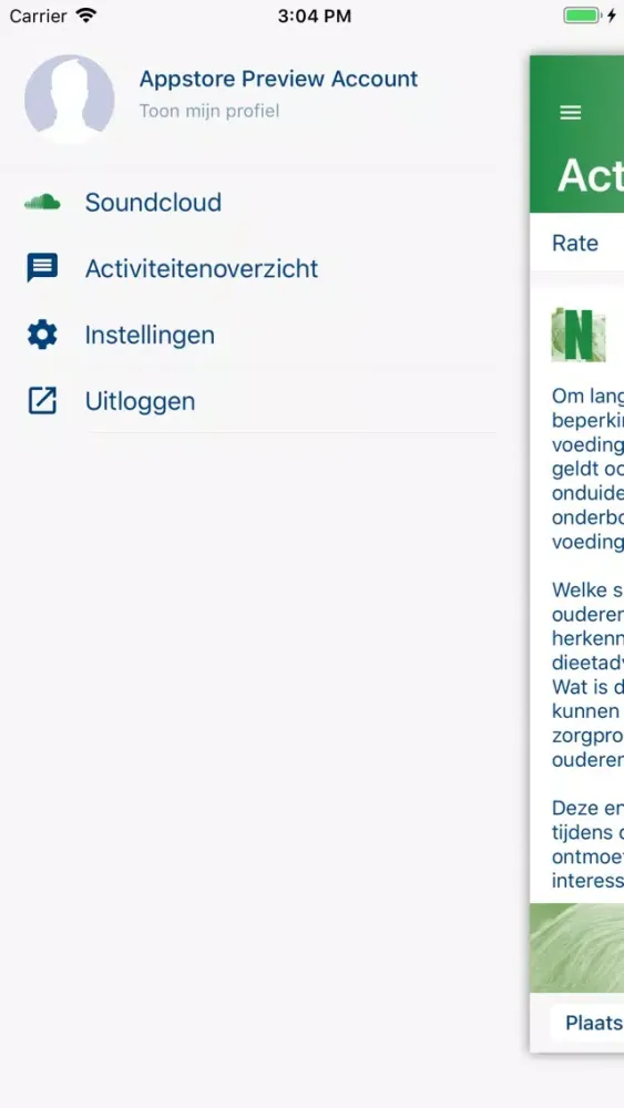 Ouderen en Voeding應用截圖