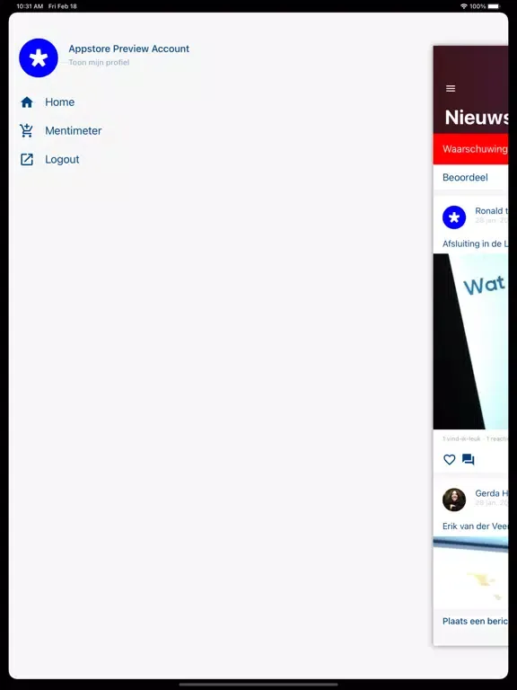 Tangkapan skrin FHI iPad 