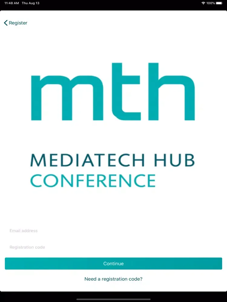 MediaTech Hub Conference iPad  স্ক্রিনশট