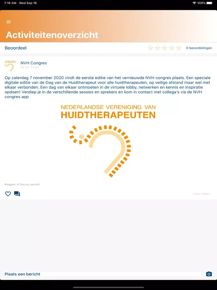 NVH Congres 2020 iPad  سکرین شاٹس