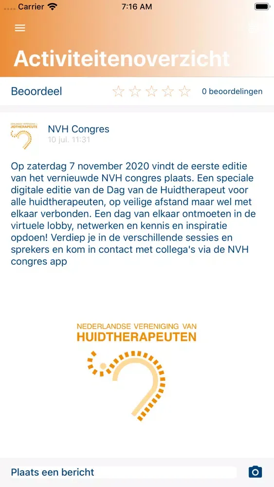 NVH Congres 2020 سکرین شاٹس
