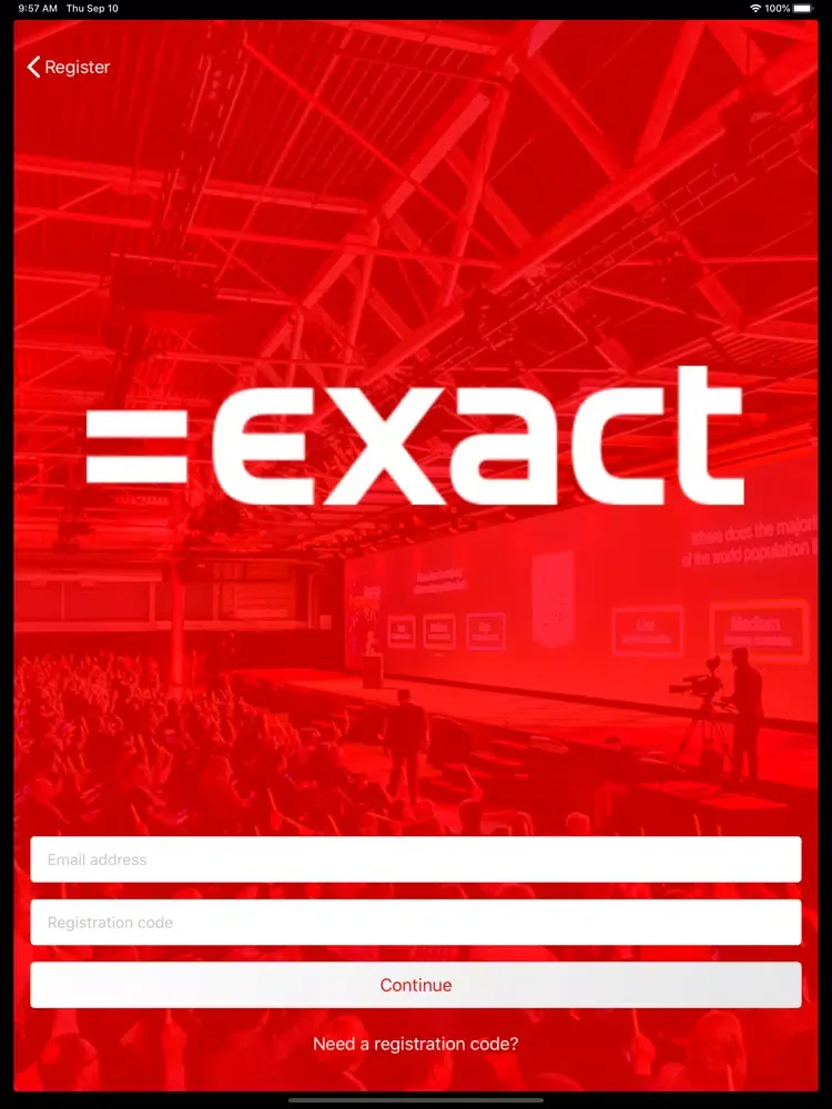 Exact Online Events iPad  স্ক্রিনশট