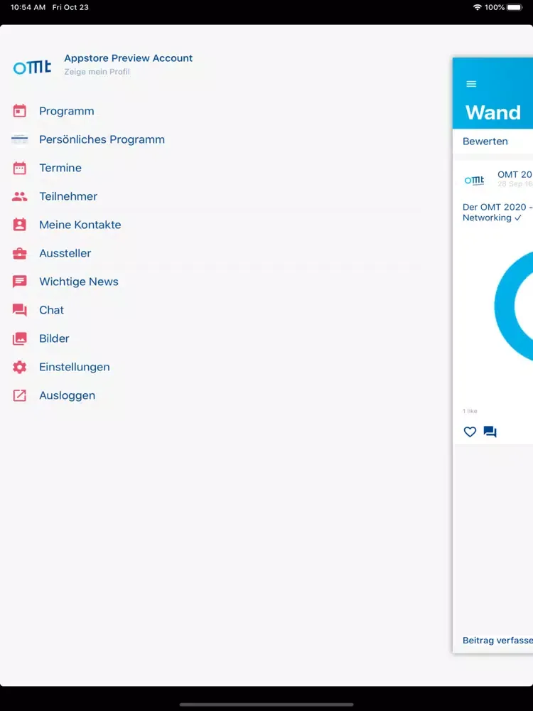 OMT 2020 iPad  Ekran Görüntüleri