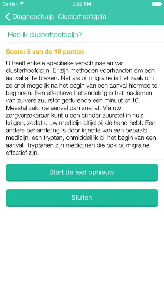 Diagnosehulp Screenshots