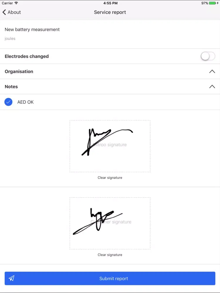 Captures d'écran de Mitroo Service Engineer app iPad 