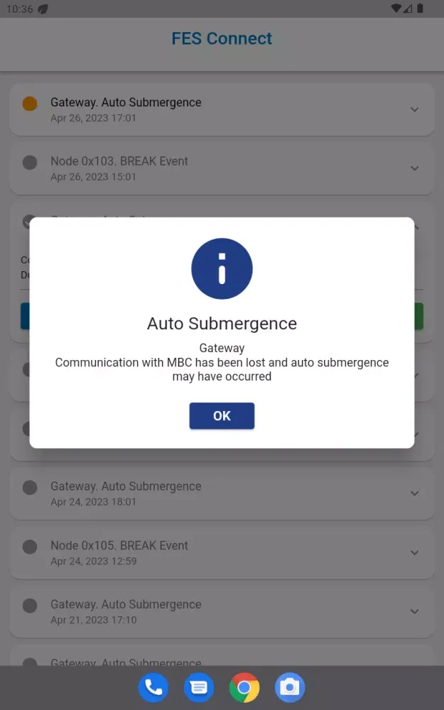Tangkapan skrin FES Connect