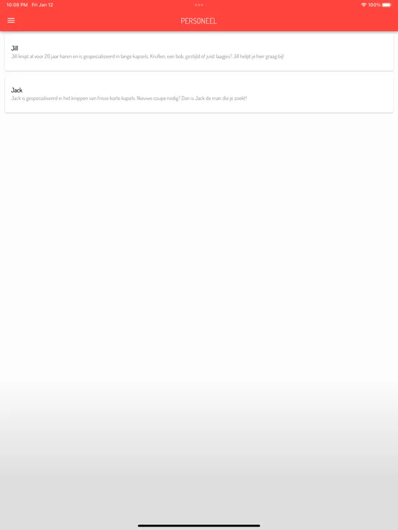 Fiona salon iPad 应用截图