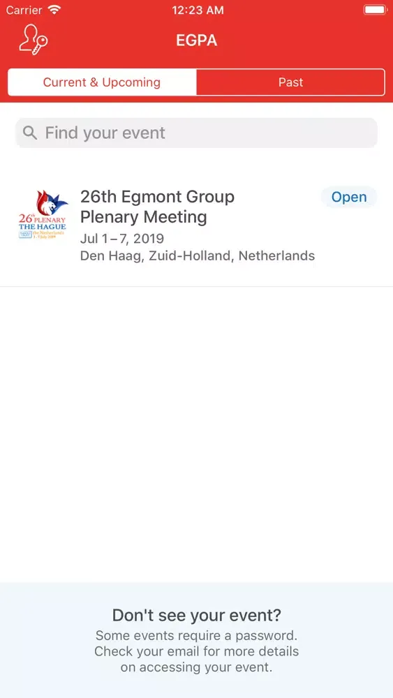 Zrzuty ekranu Egmont Group Plenary App