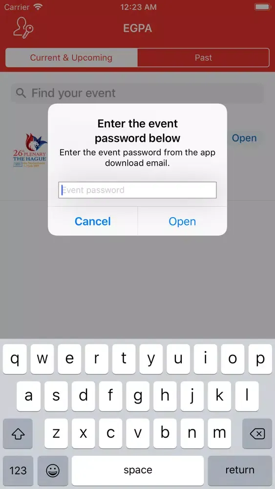 Zrzuty ekranu Egmont Group Plenary App