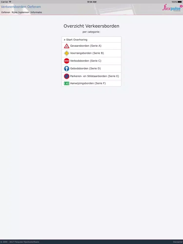 Capturas de pantalla de Oefen Verkeersborden BE iPad 