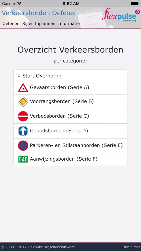Capturas de pantalla de Oefen Verkeersborden BE