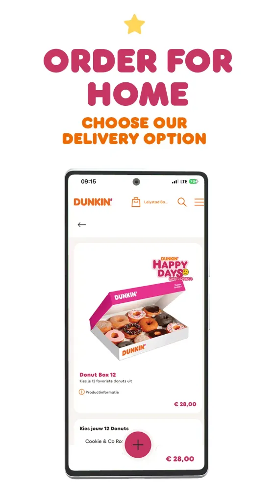 Capturas de pantalla de Dunkin' Benelux