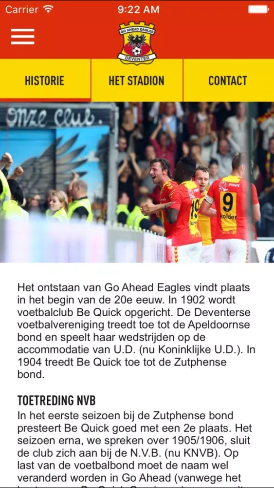 تصاویر Go Ahead Eagles Official App