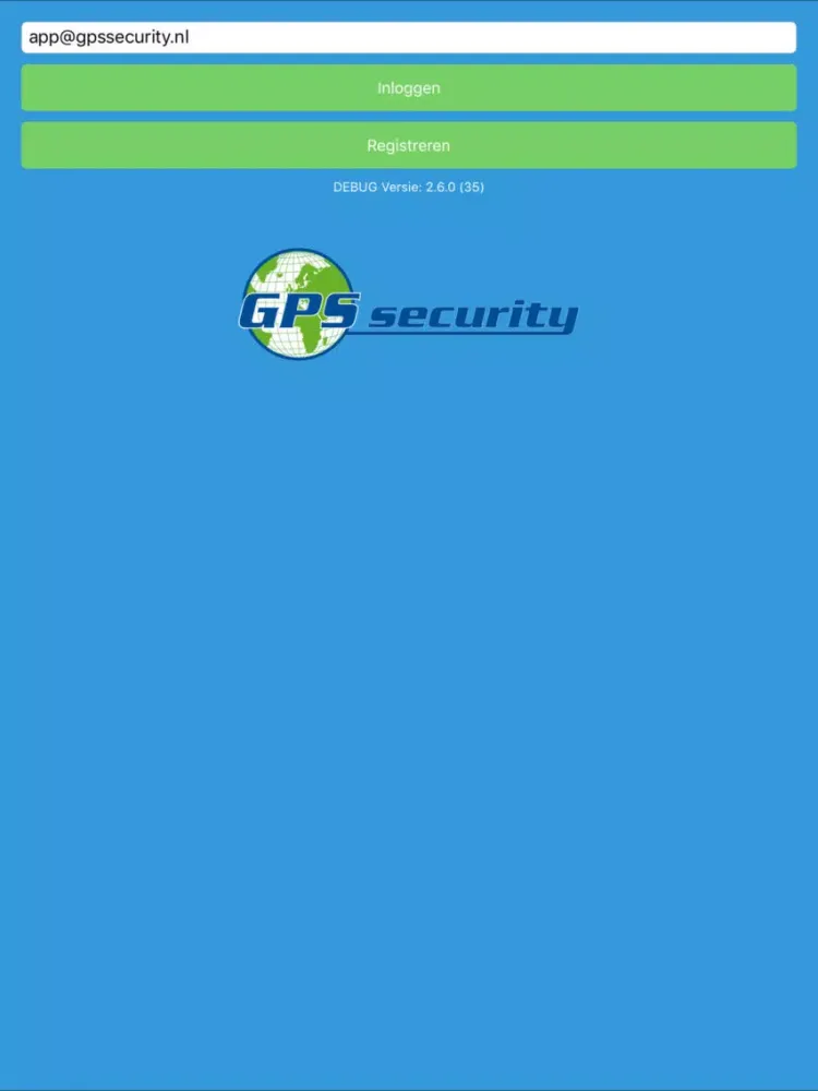 Capturas de tela do GPS Security iPad 