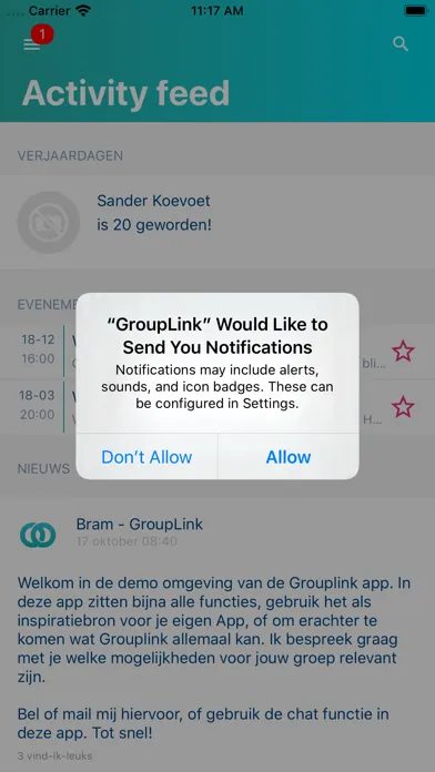 Zrzuty ekranu GroupLink