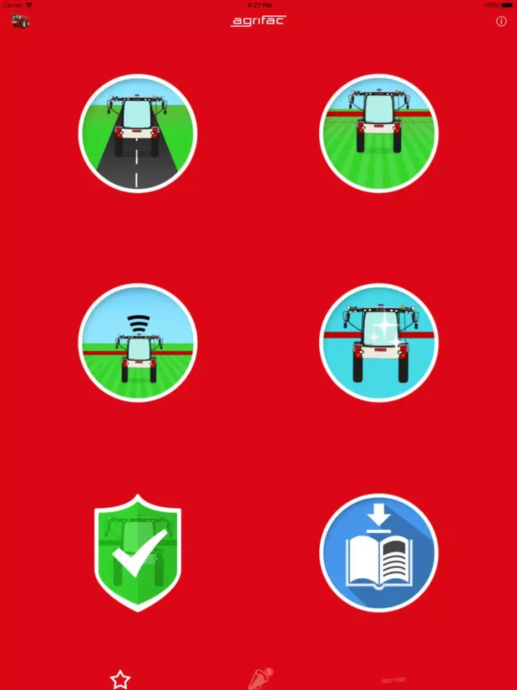 Tangkapan layar Agrifac Visual guide iPad 