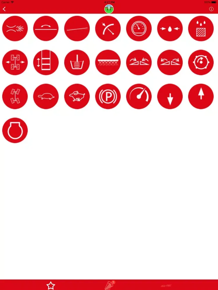Tangkapan layar Agrifac Visual guide iPad 