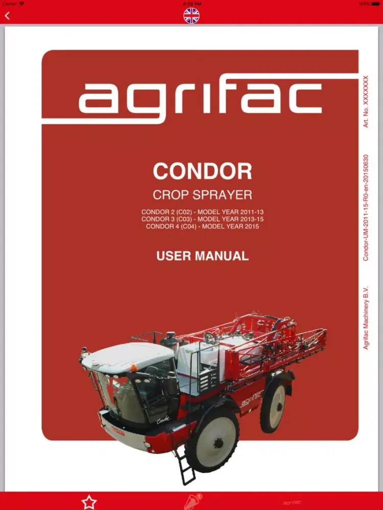 Tangkapan layar Agrifac Visual guide iPad 