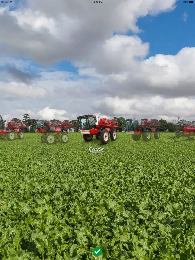Tangkapan layar Agrifac Visual guide iPad 