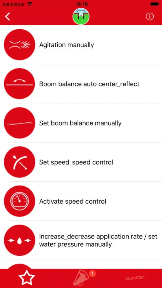 Tangkapan layar Agrifac Visual guide
