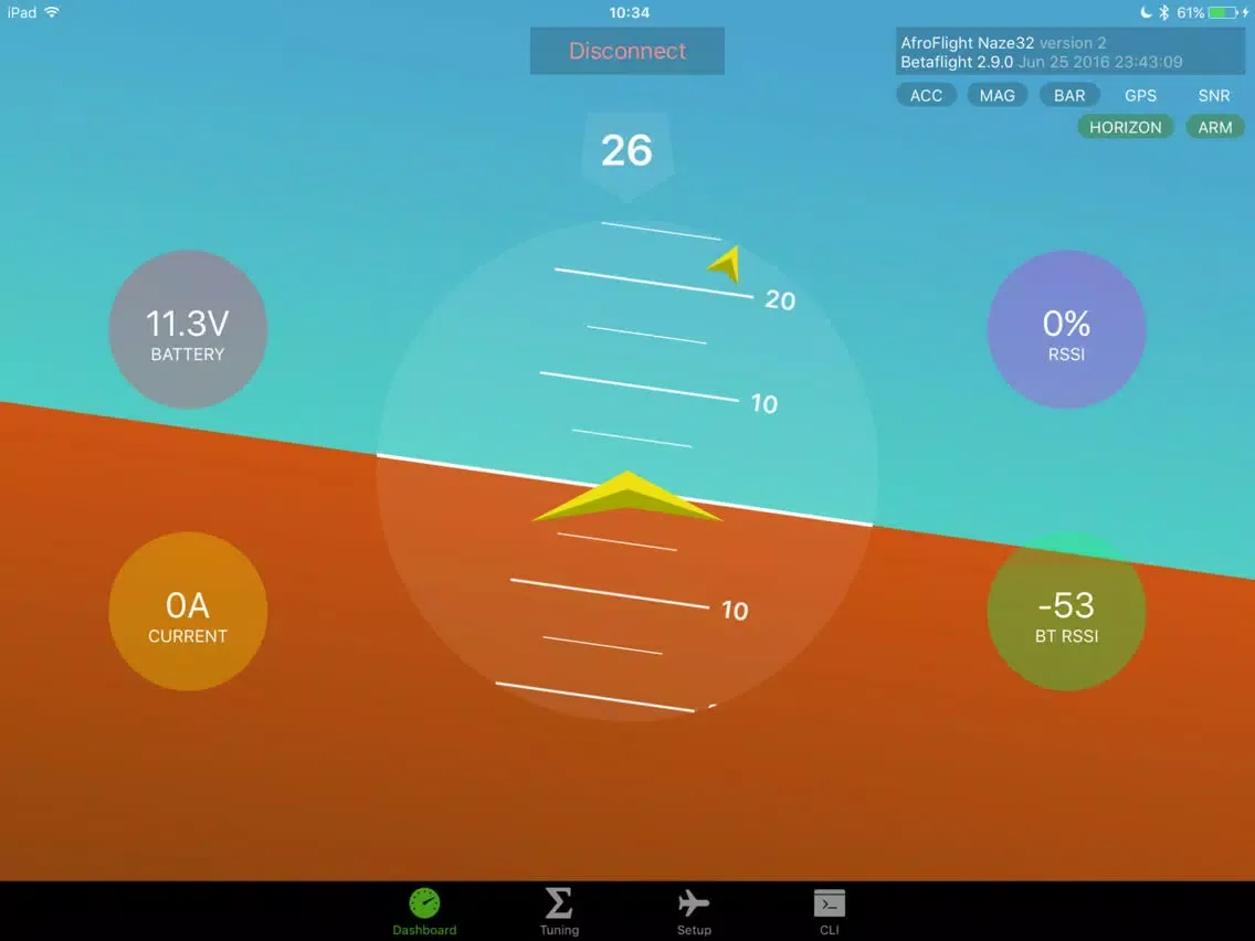 Capturas de pantalla de Eaze - Cleanflight Configurator iPad 