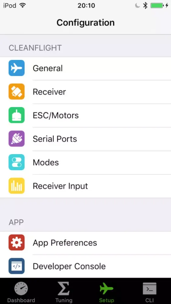 Capturas de pantalla de Eaze - Cleanflight Configurator