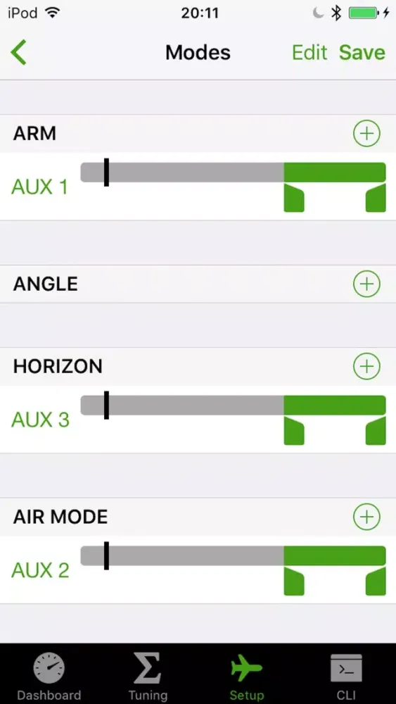 Capturas de pantalla de Eaze - Cleanflight Configurator