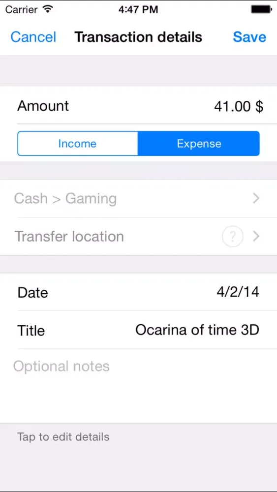 Capturas de pantalla de Moneyfiles - The simple expenses tracker