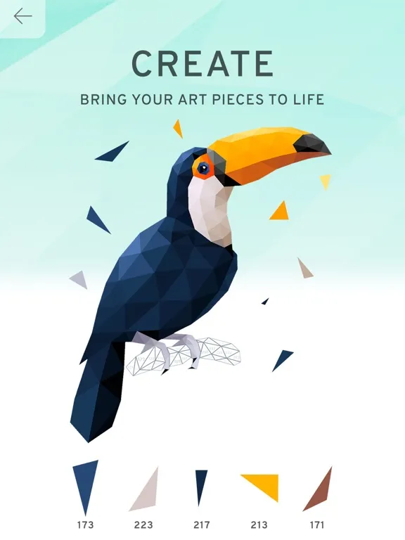 Captures d'écran de Poly Island: Coloring Art Book iPad 
