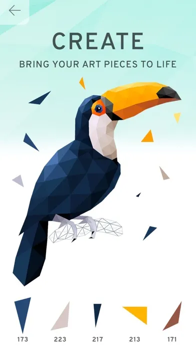 Captures d'écran de Poly Island: Coloring Art Book