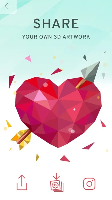 Captures d'écran de Poly Island: Coloring Art Book