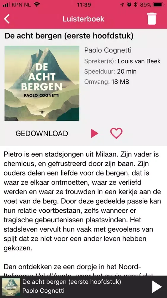 Hebban Luisterboek-app スクリーンショット