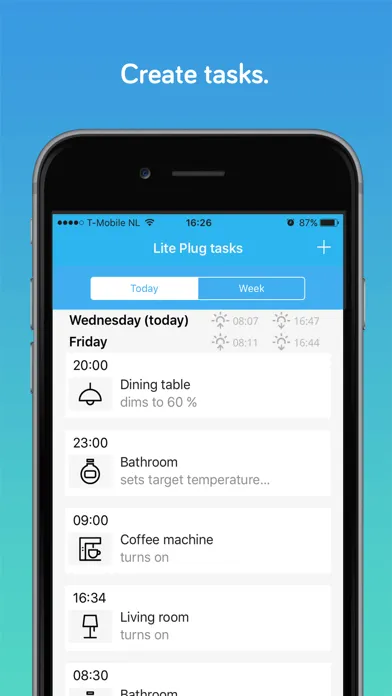 ภาพหน้าจอของ HomeWizard Lite