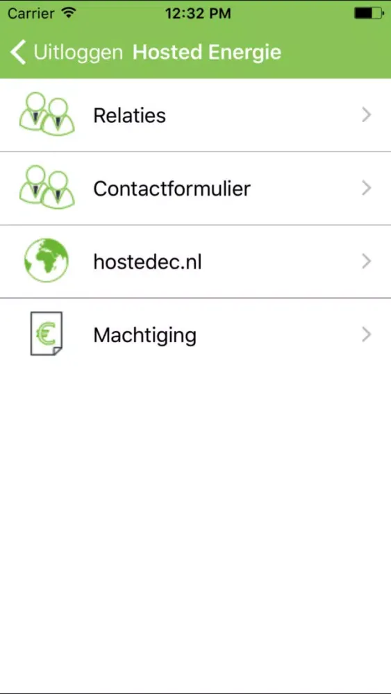 Hosted Energie 스크린샷