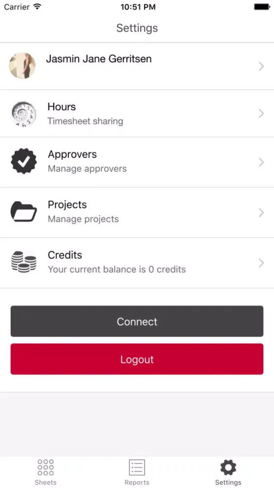 Zrzuty ekranu Hours - Timesheet Sharing