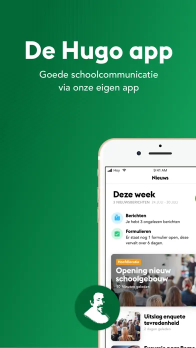Tangkapan skrin Hugo app