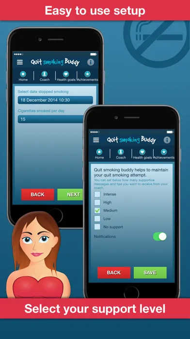 Quit smoking now – Quit smoking Buddy Pro! Screenshots