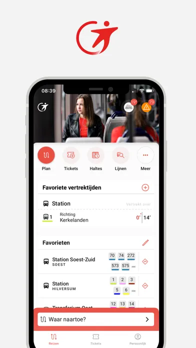 Tangkapan layar Transdev NL