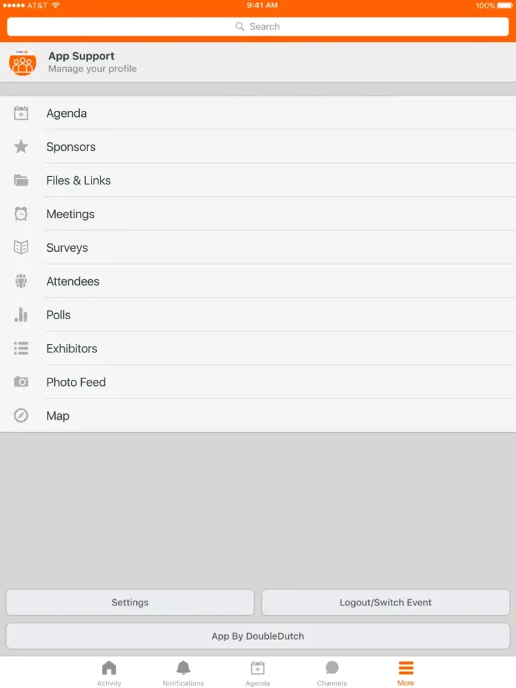 ING Event App iPad  স্ক্রিনশট