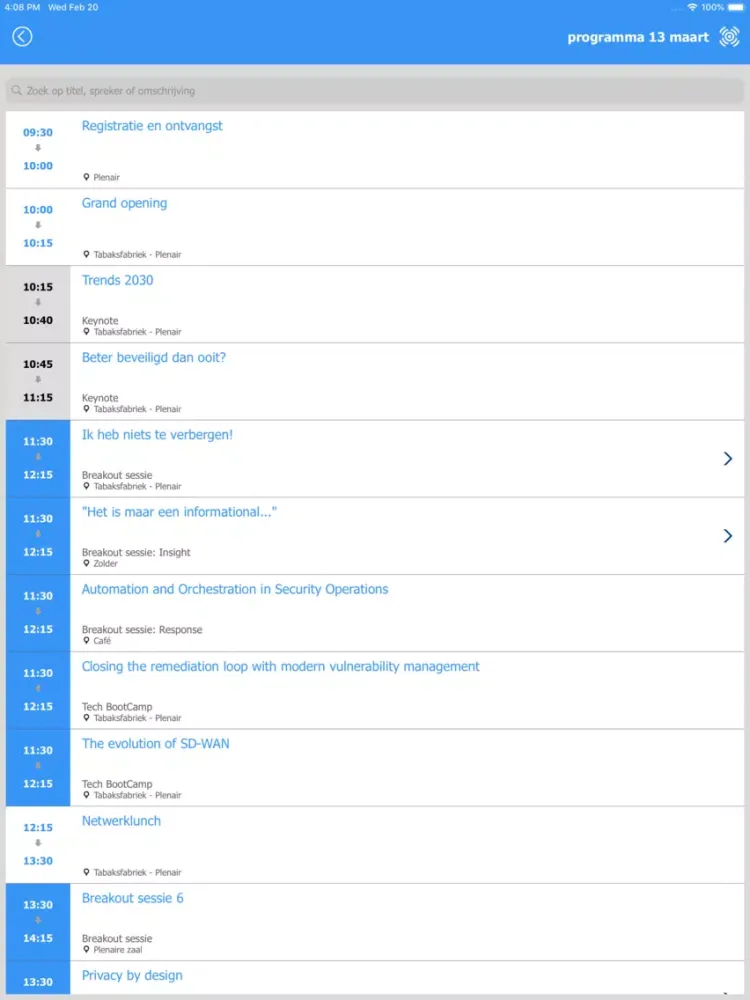 Captures d'écran de Security BootCamp 2019 iPad 