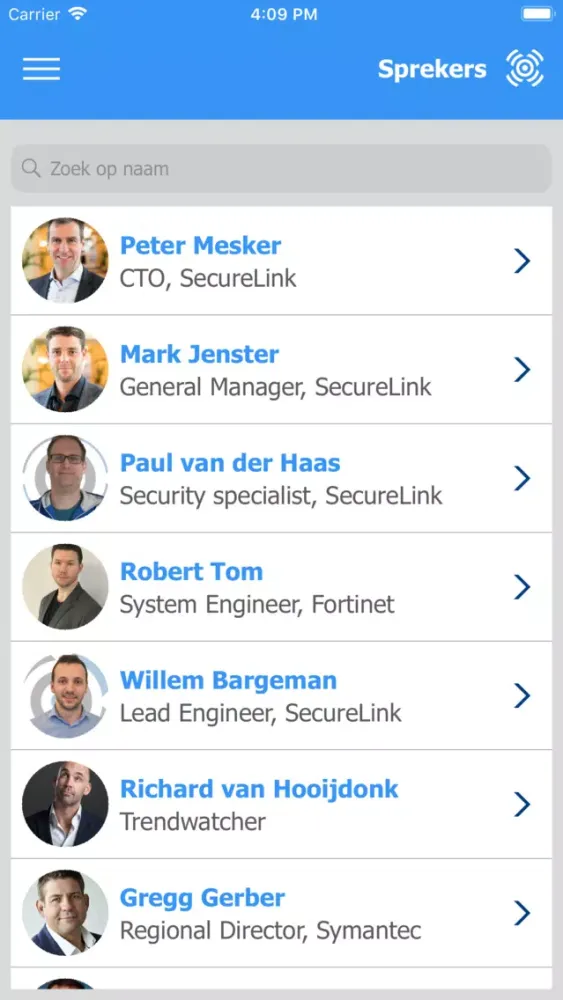 Captures d'écran de Security BootCamp 2019