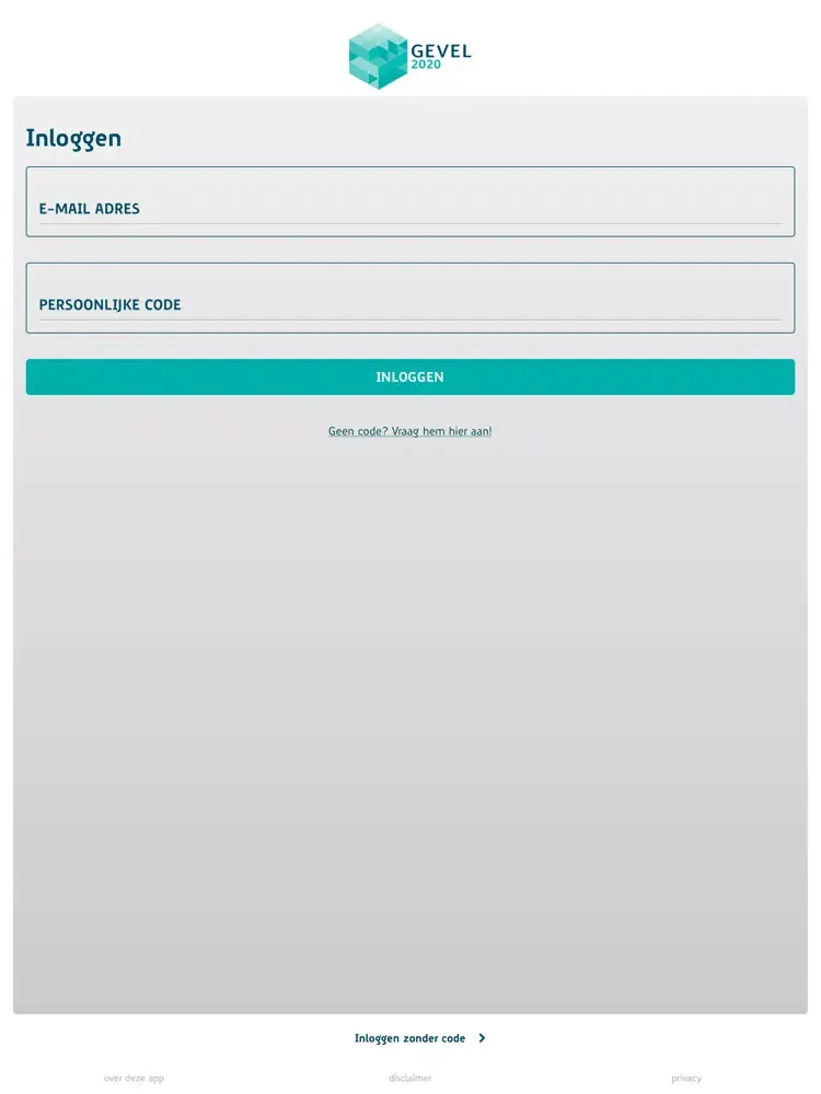 Capturas de tela do GEVEL 2020 iPad 